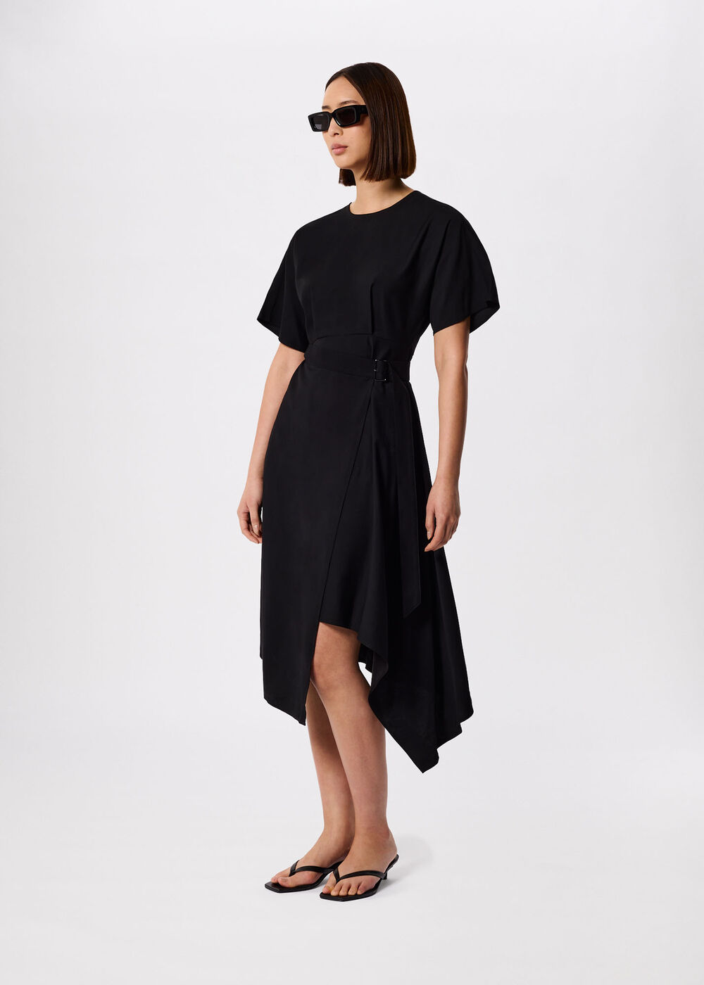 Asymmetric Open Back Dress
