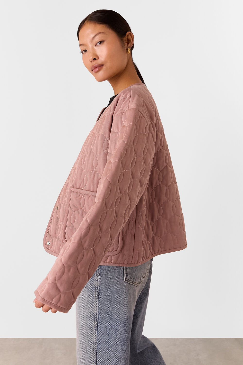Petite Maya Cotton Quilted Jacket