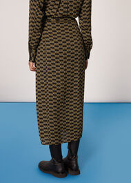 Tangle Check Wrap Skirt