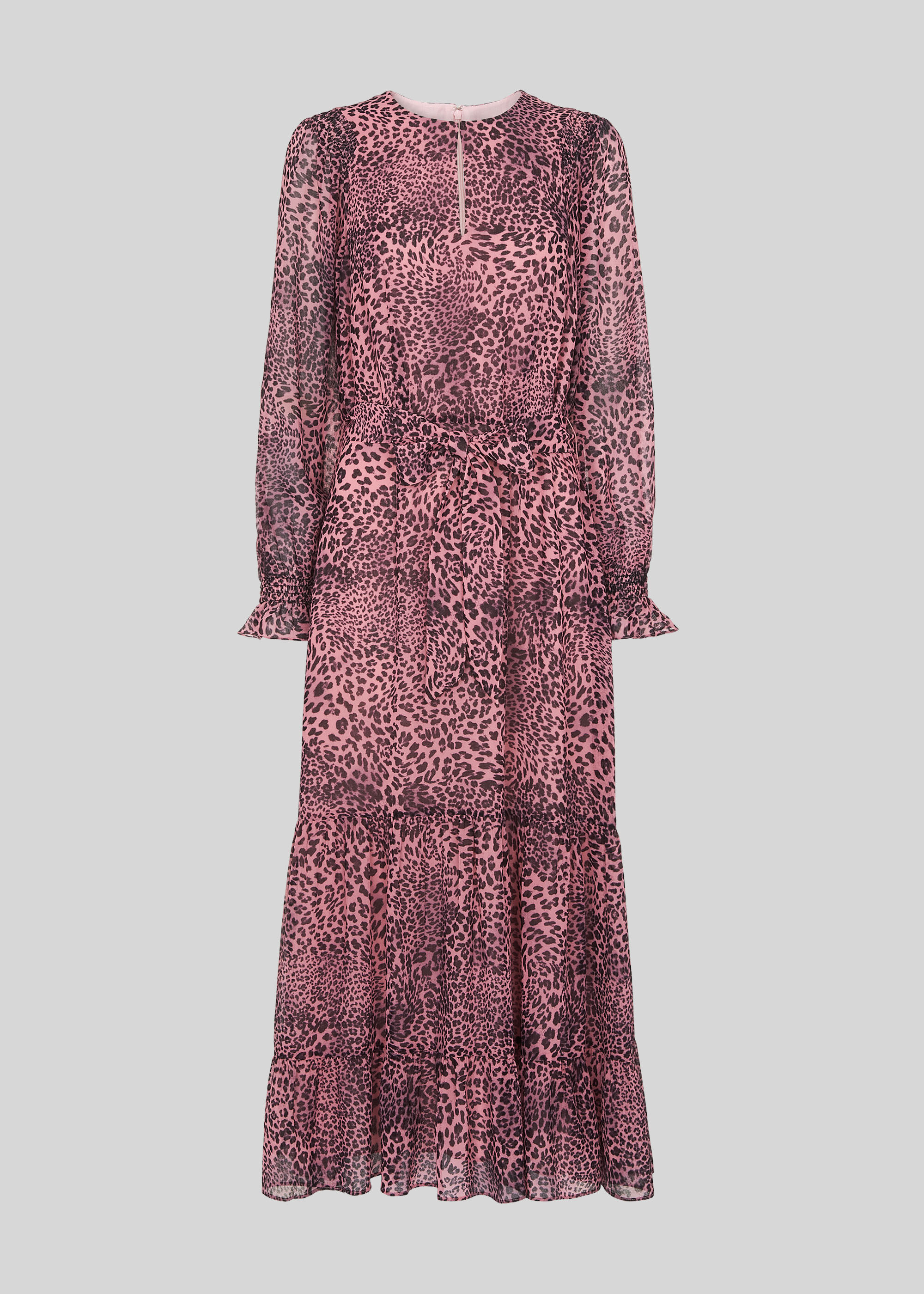 whistles jungle cat midi dress