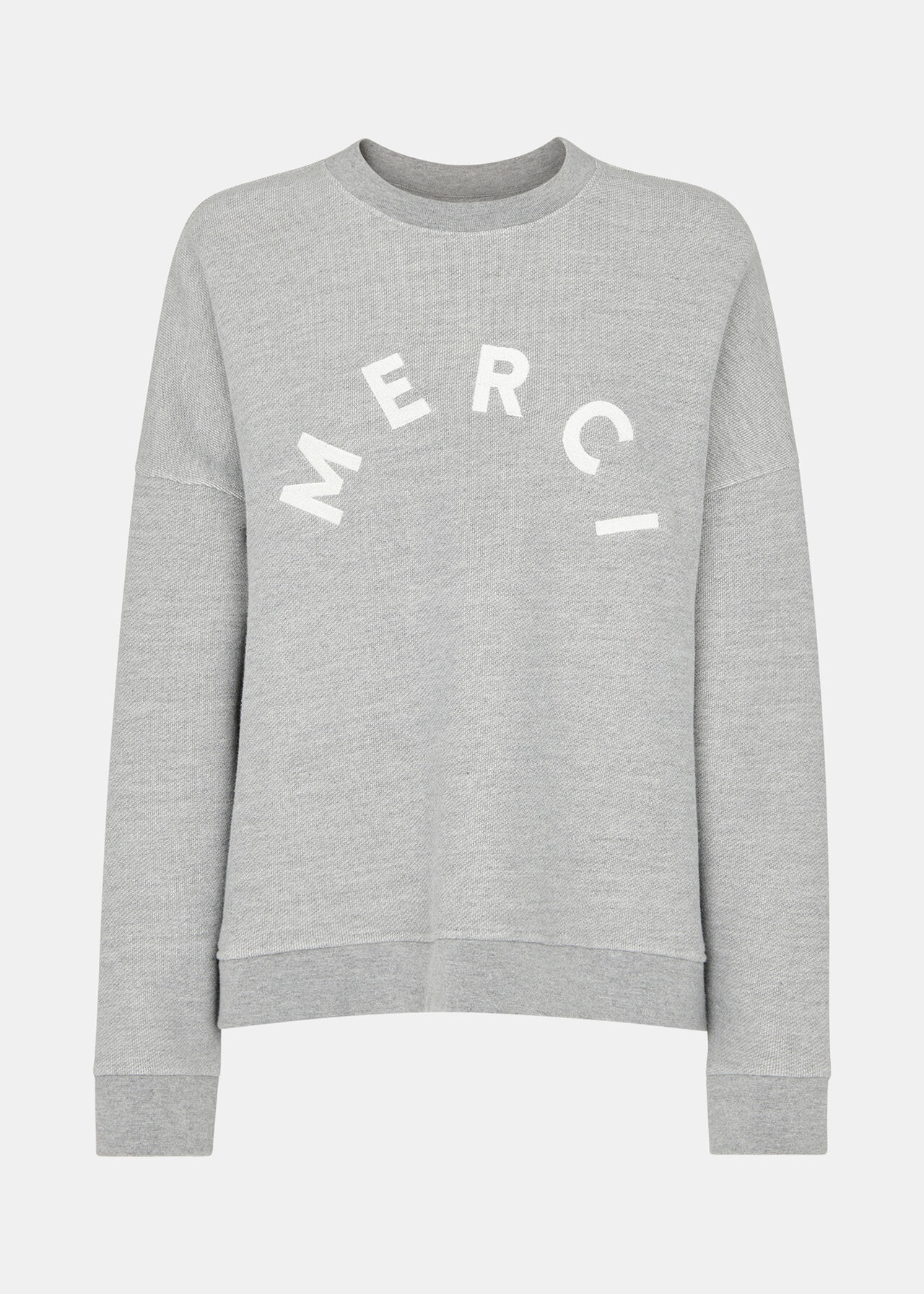Grey Merci Logo Sweat | WHISTLES