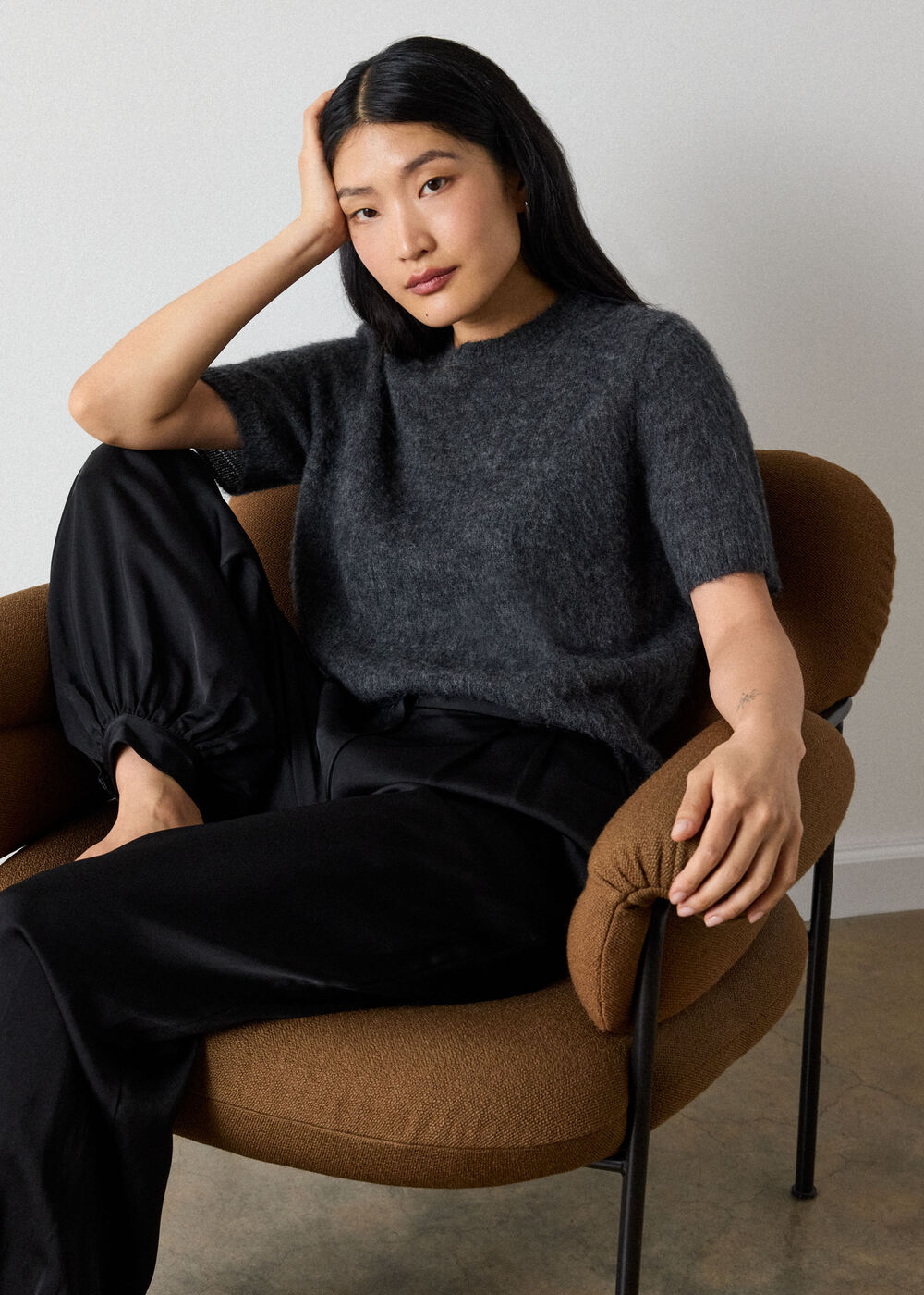 Alpaca Mix Knitted Tee