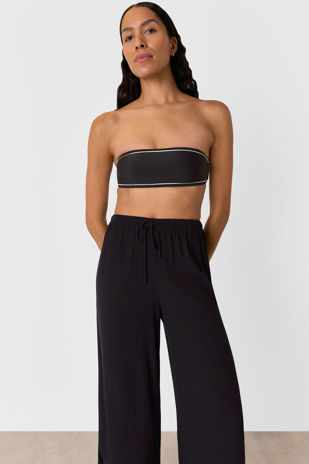 Tie Front Beach Trouser