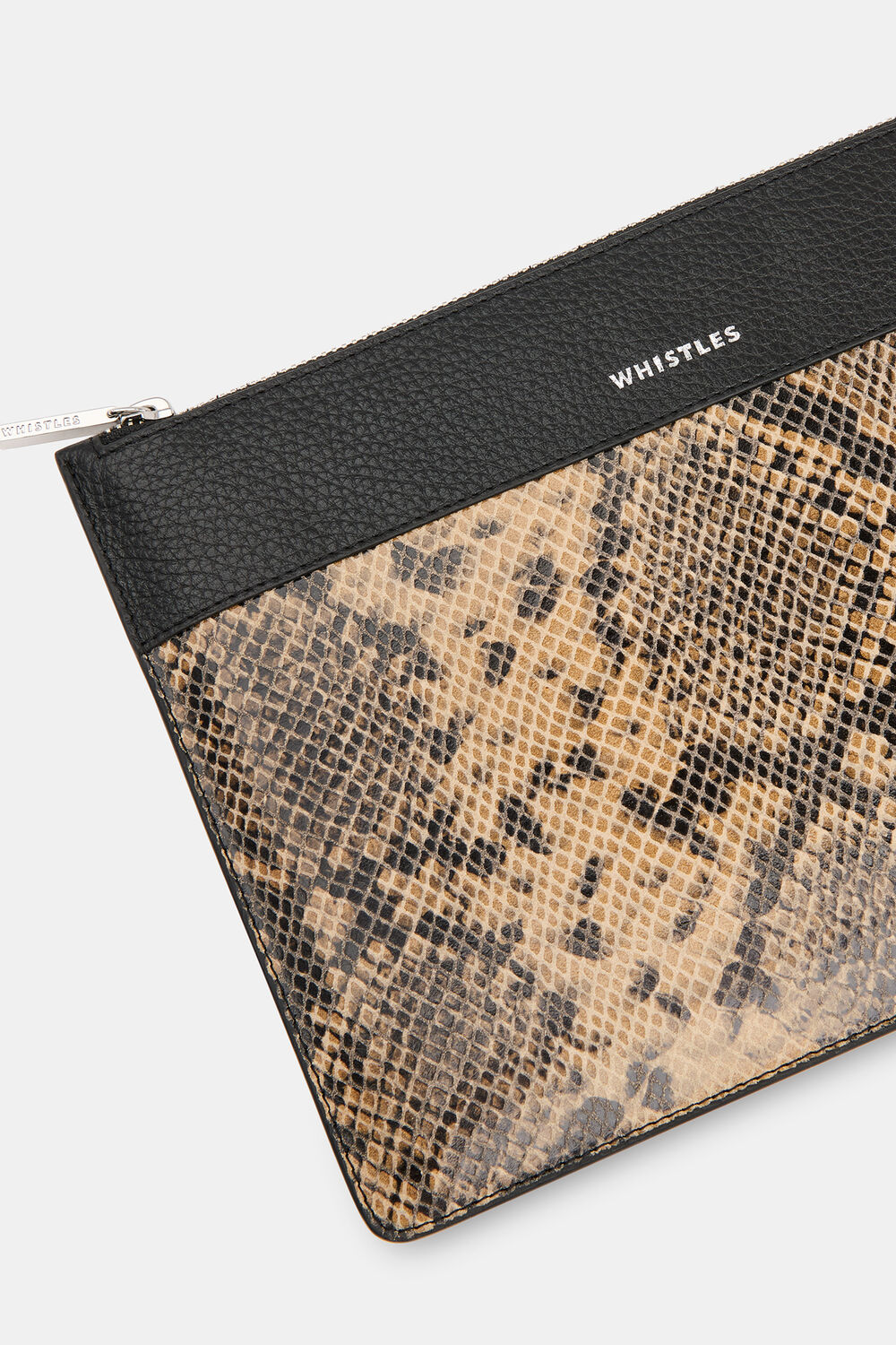 Multicolour Una Snake Panel Pouch