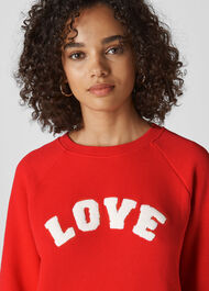 Love Sweatshirt Red