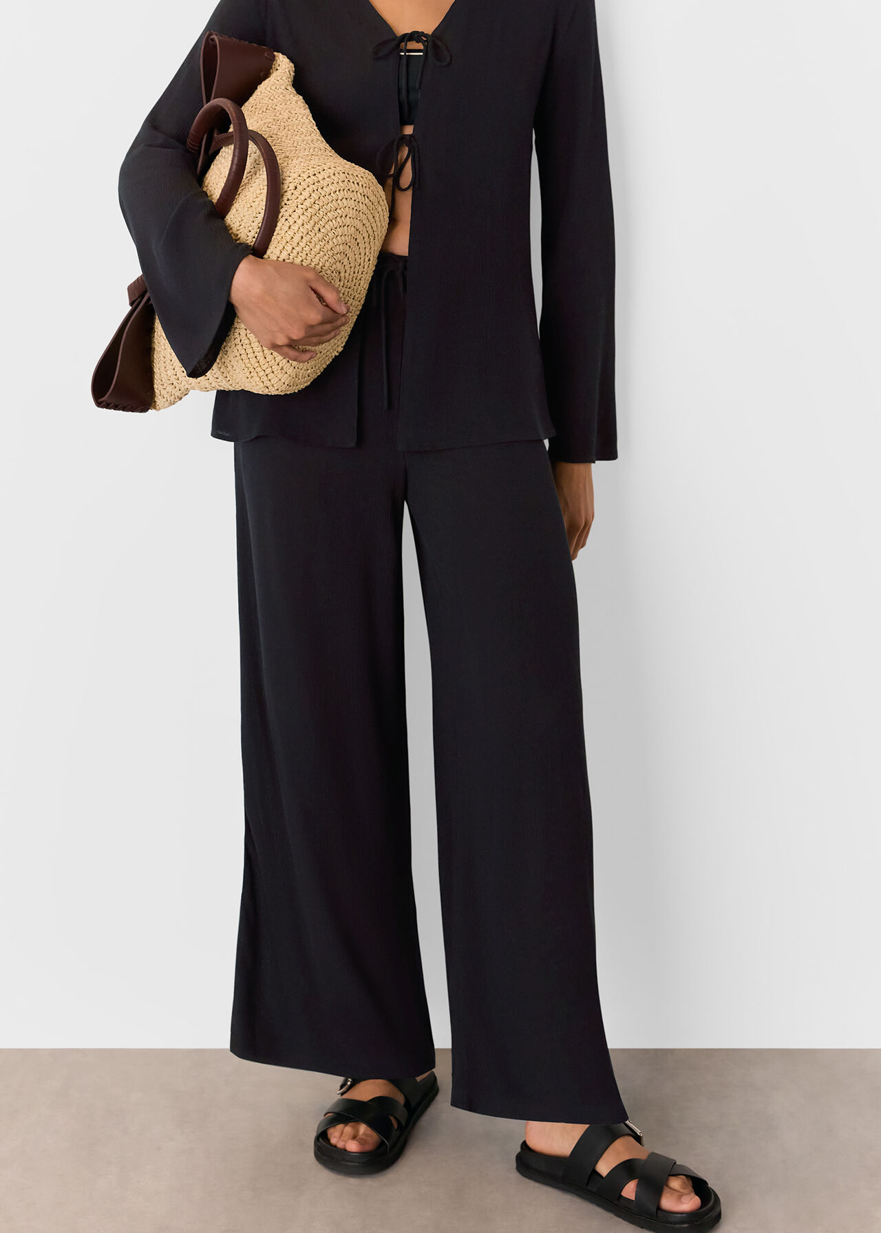 Tie Front Beach Trouser