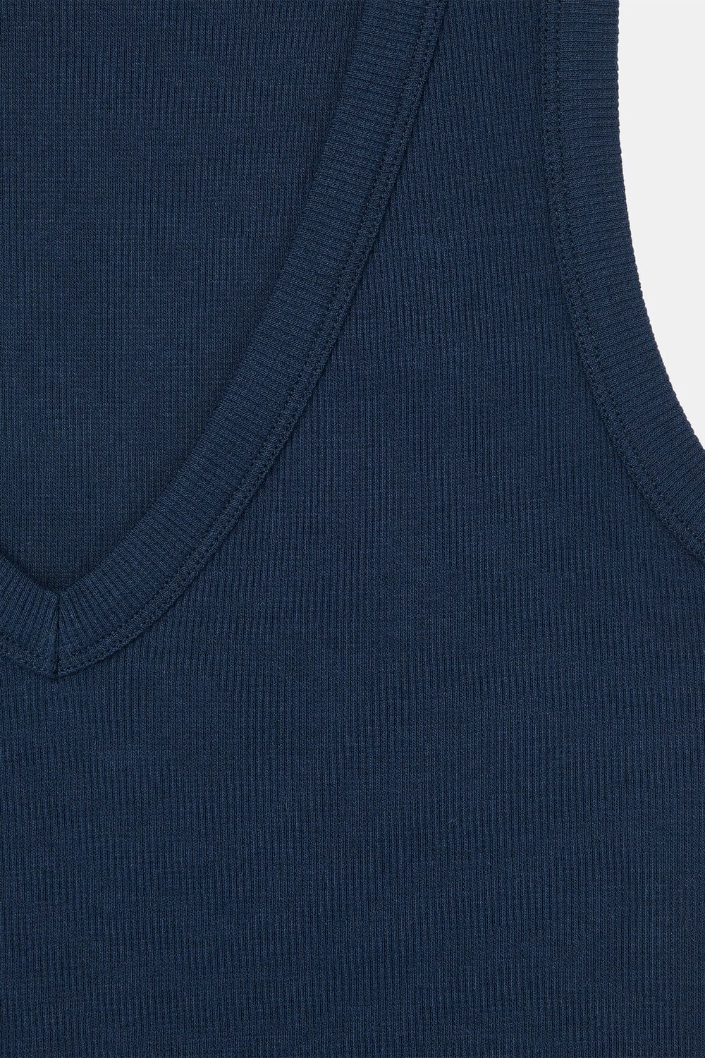 Navy Ellis V Neck Jersey Vest