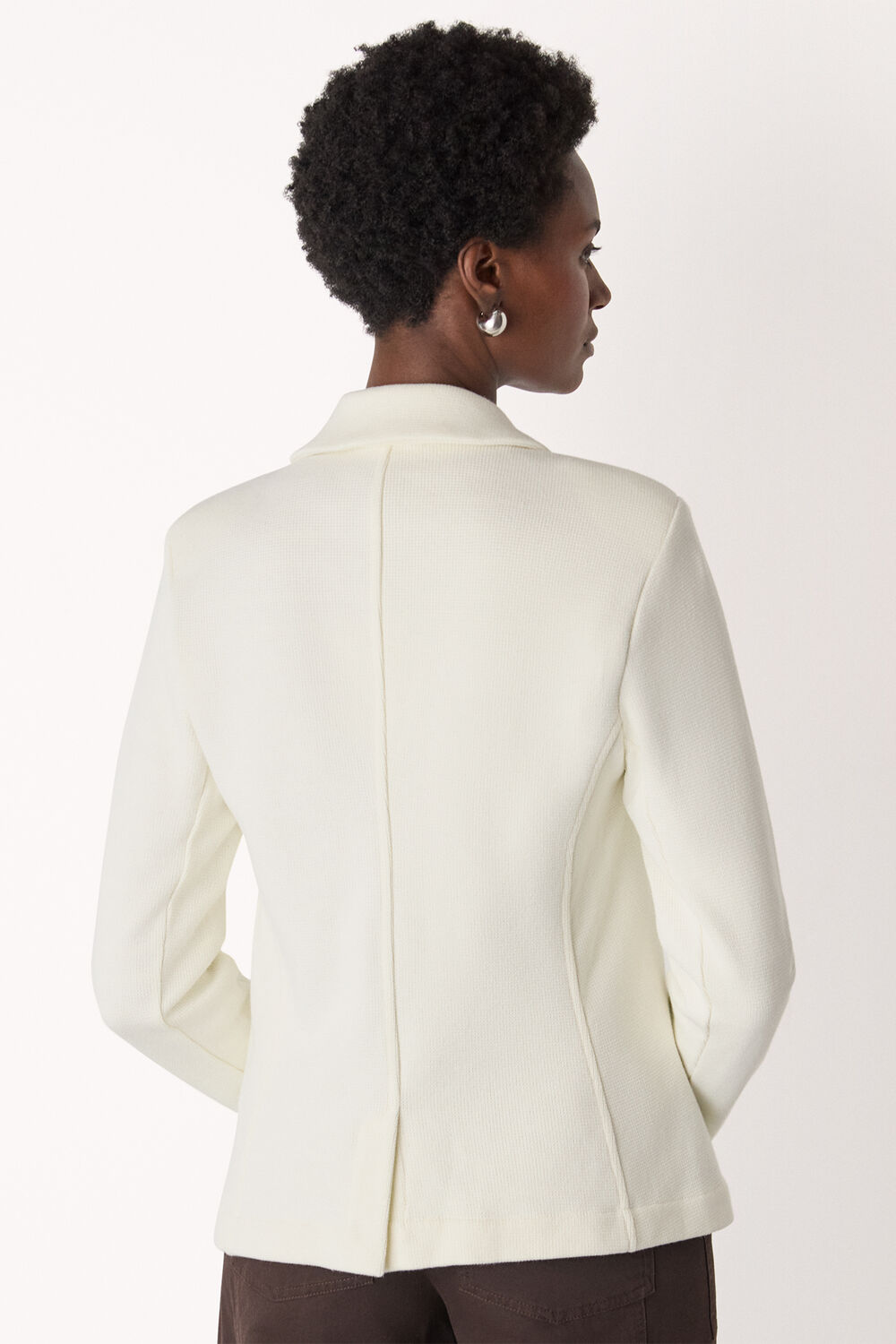 Ivory Slim Jersey Jacket