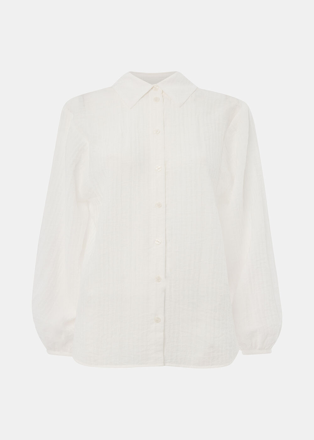 Textured Relaxed Viscose Shirt