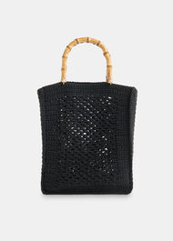 Bamboo Handle Crochet Bag