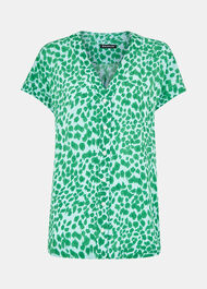 Smooth Leopard Print Blouse