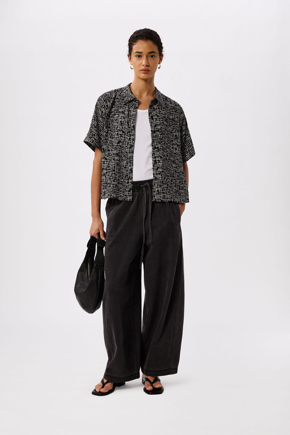 Woven Grid Shirt