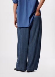 Casual Denim Barrel Trouser