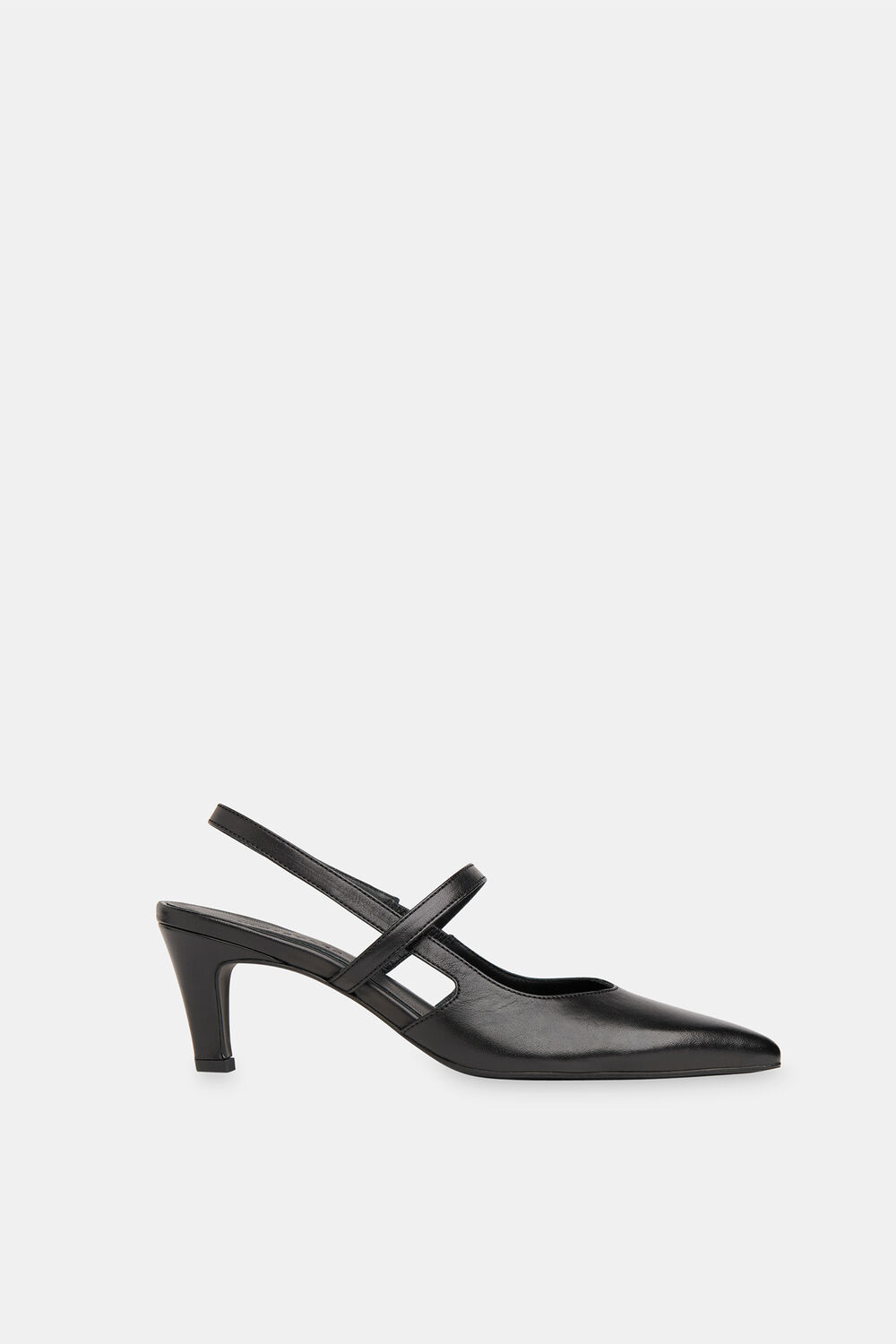 Black Cecily Slingback Heel
