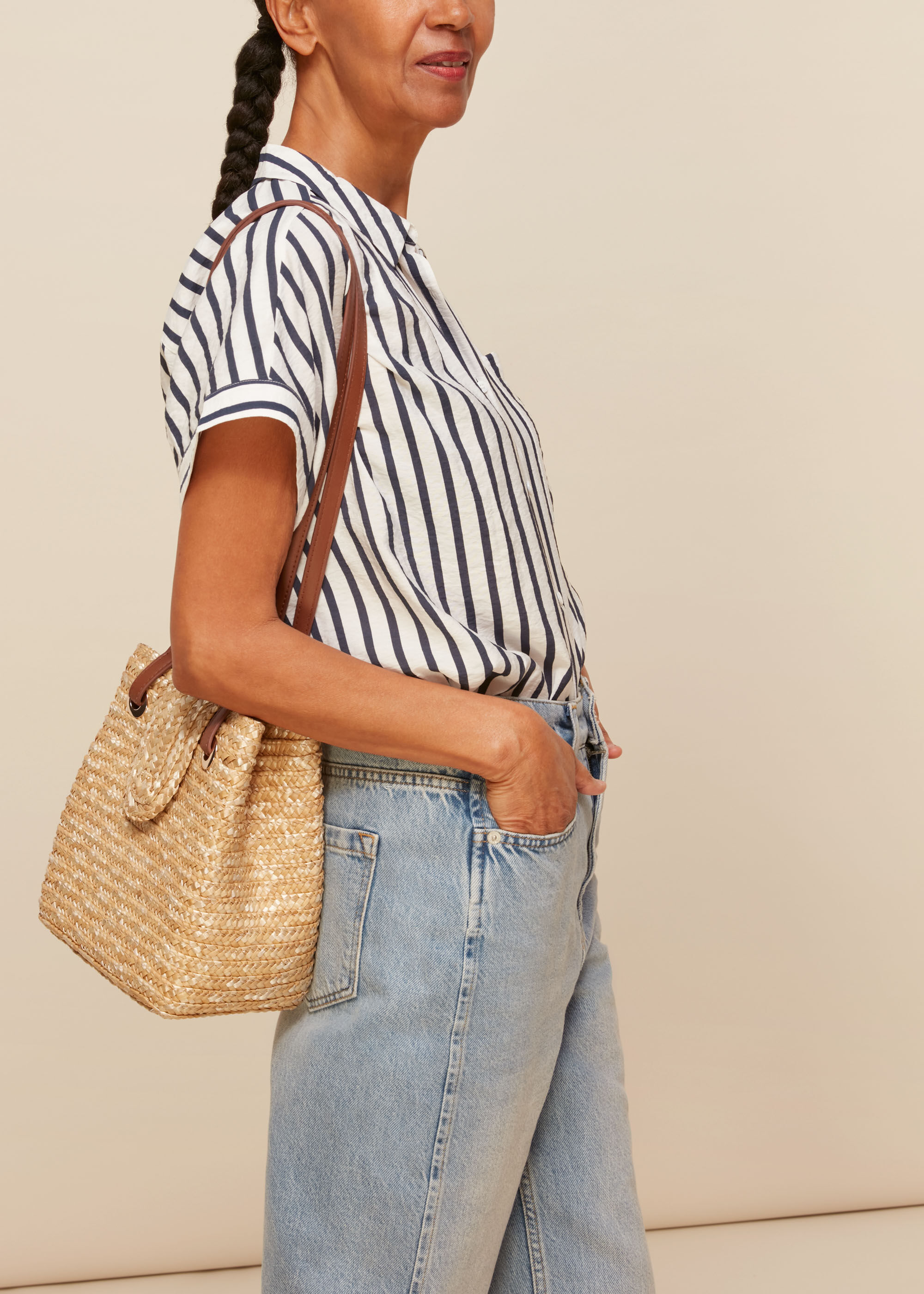 Whistles discount straw bag