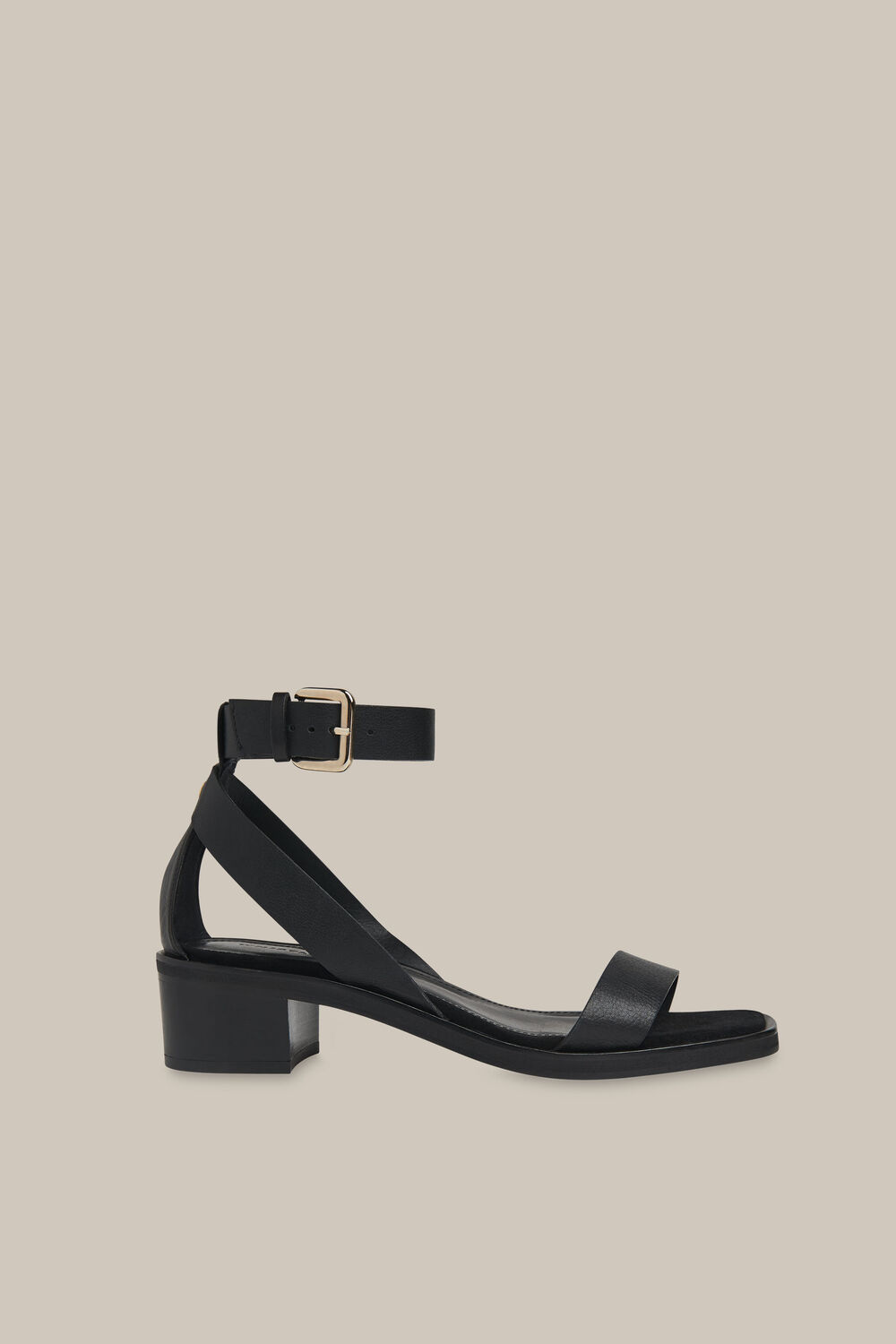 Campbell Mid Block Sandal Black