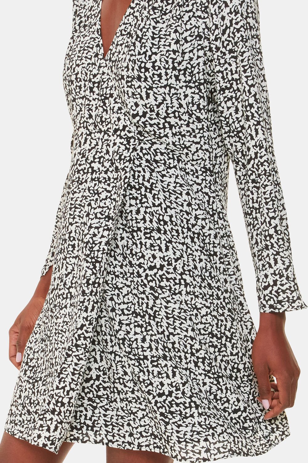 Scribble Print Flippy Dress
