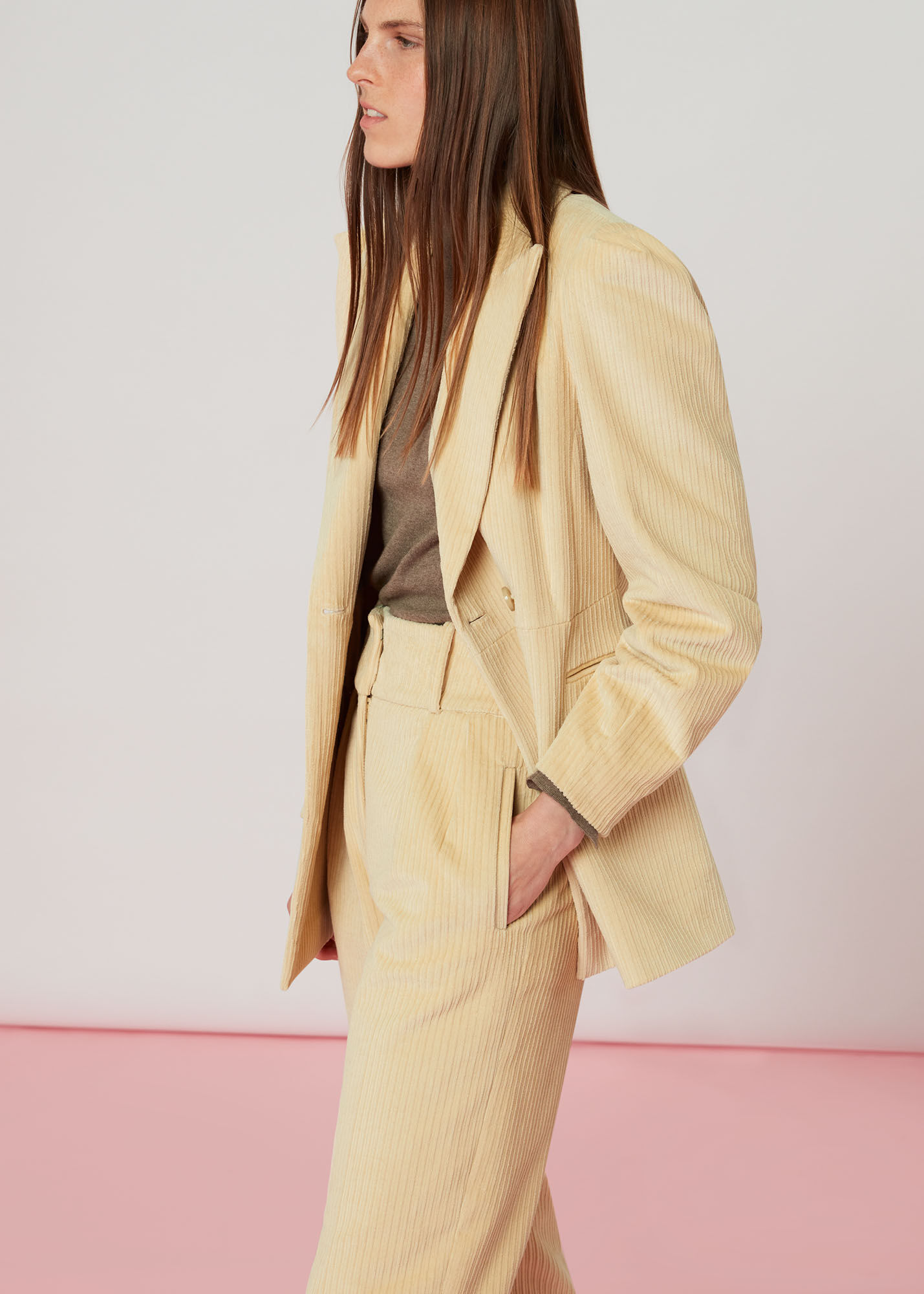 Beige Suki Cord Trouser WHISTLES Whistles UK