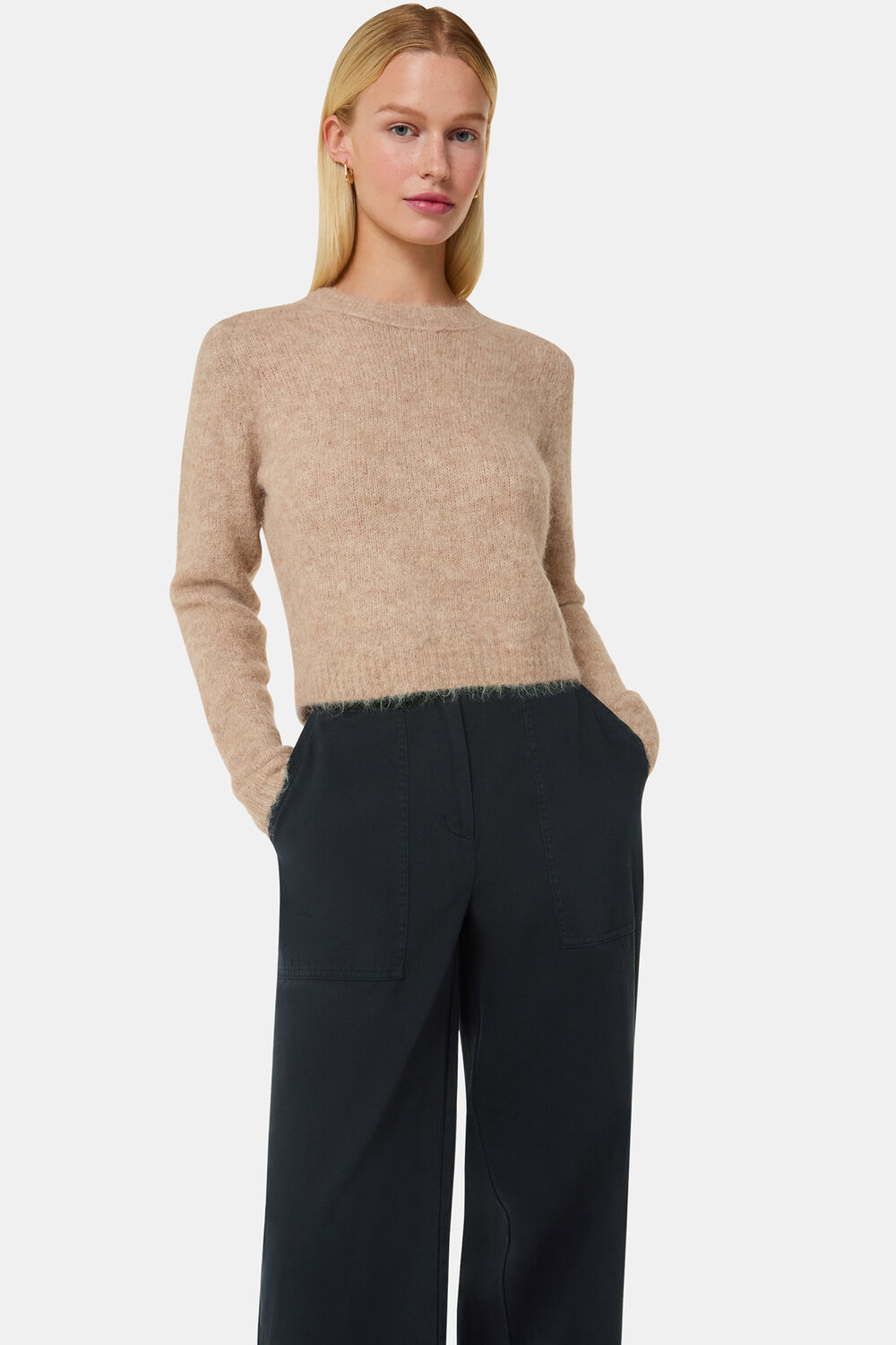 Washed Black Ruth Relaxed Leg Trouser