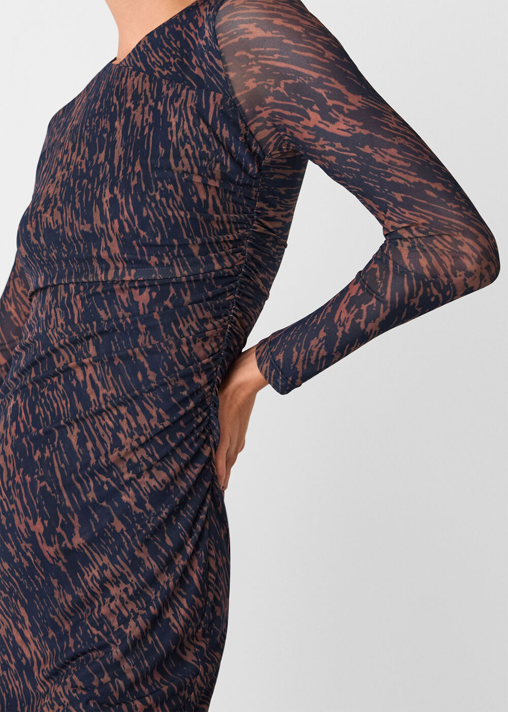 Abstract Marks Mesh Dress