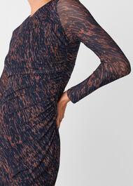Abstract Marks Mesh Dress
