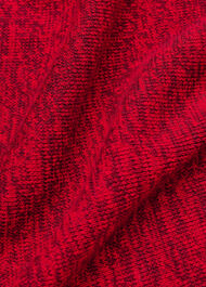 Melange Ribbed Midi Knit Dress