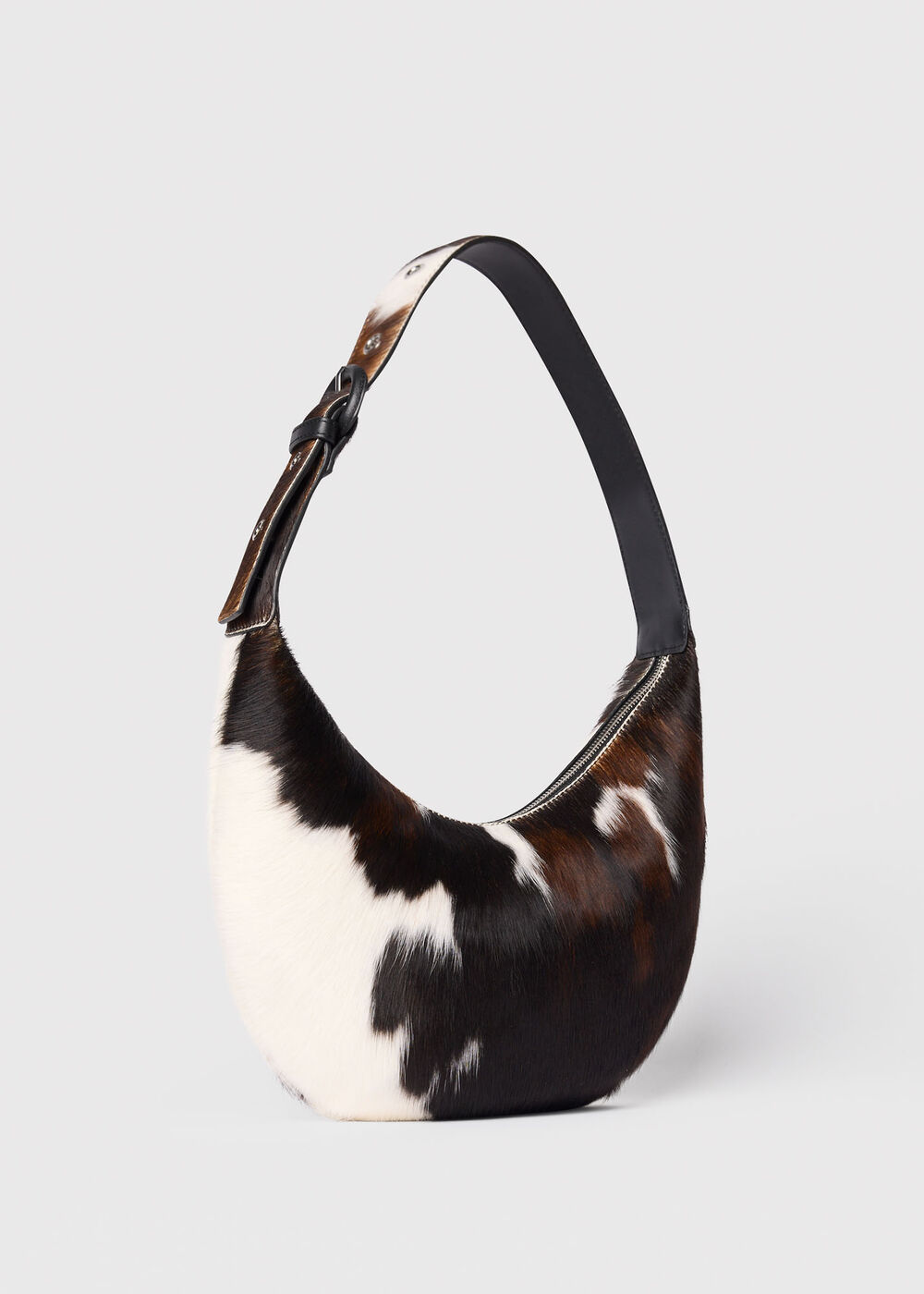 Cow Print Hair-On Sia Bag