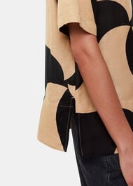 Swirl Linen Blend Shirt