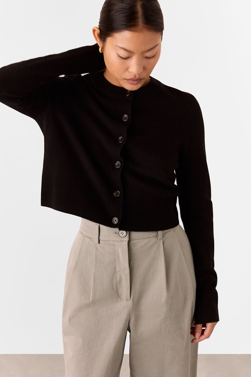 Petite Bethany Barrel Leg Trouser