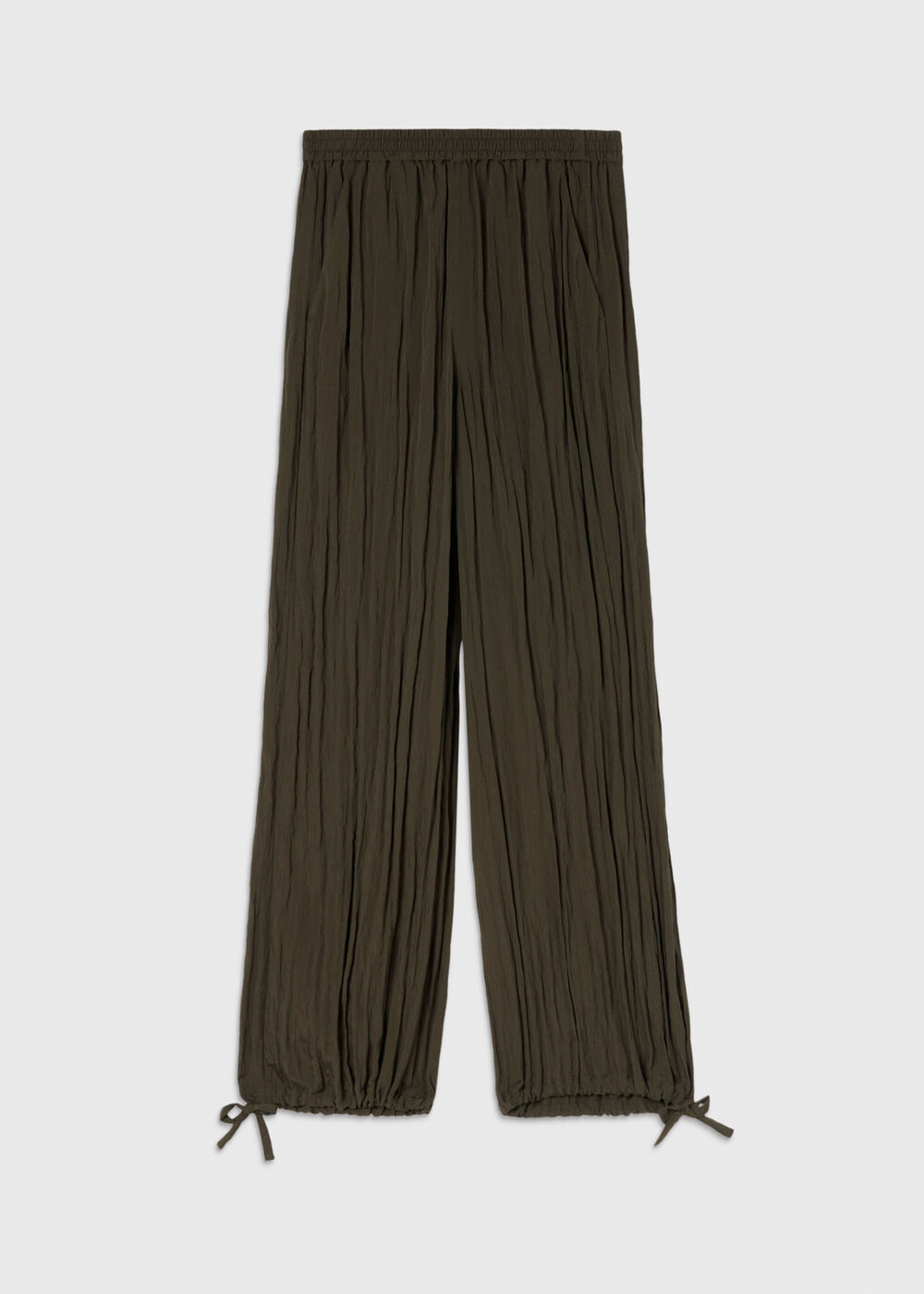 Relaxed Tie Hem Trouser