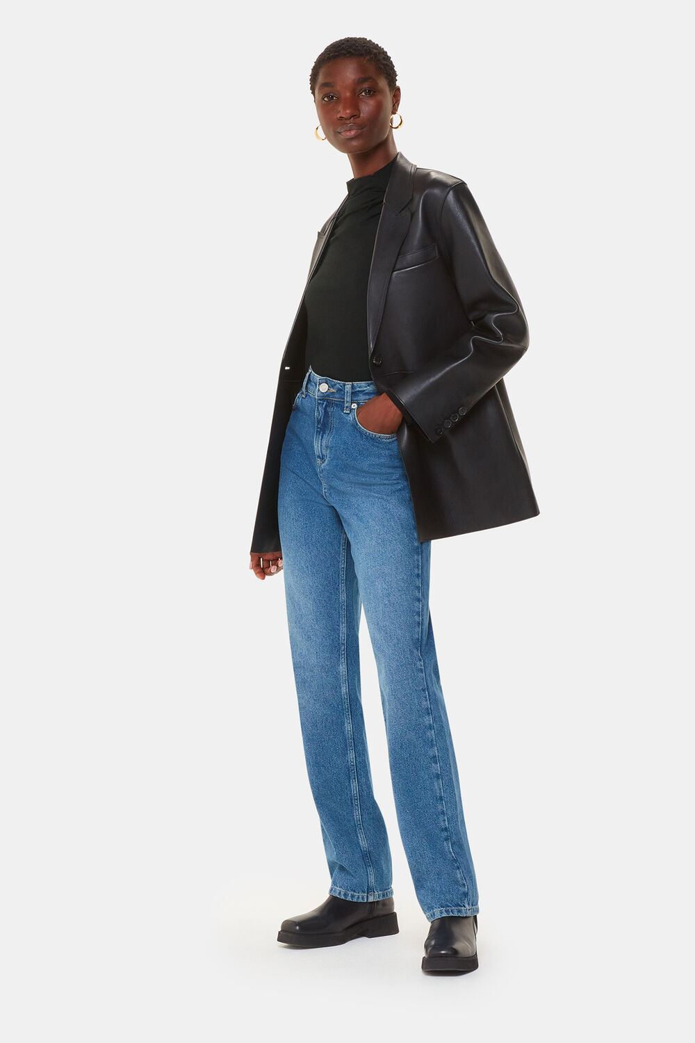 Ruched Front Detail Jersey Top
