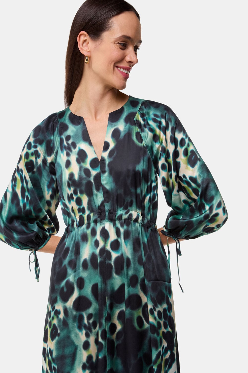 Misty Leopard Print Dress
