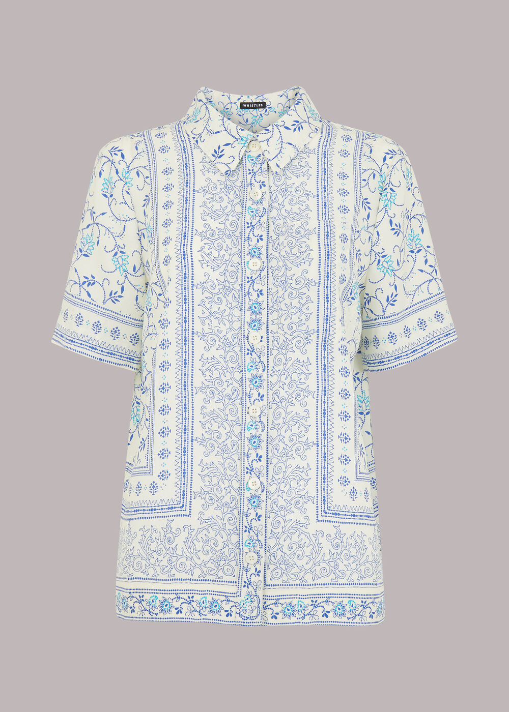 Bandana Print Bowling Shirt