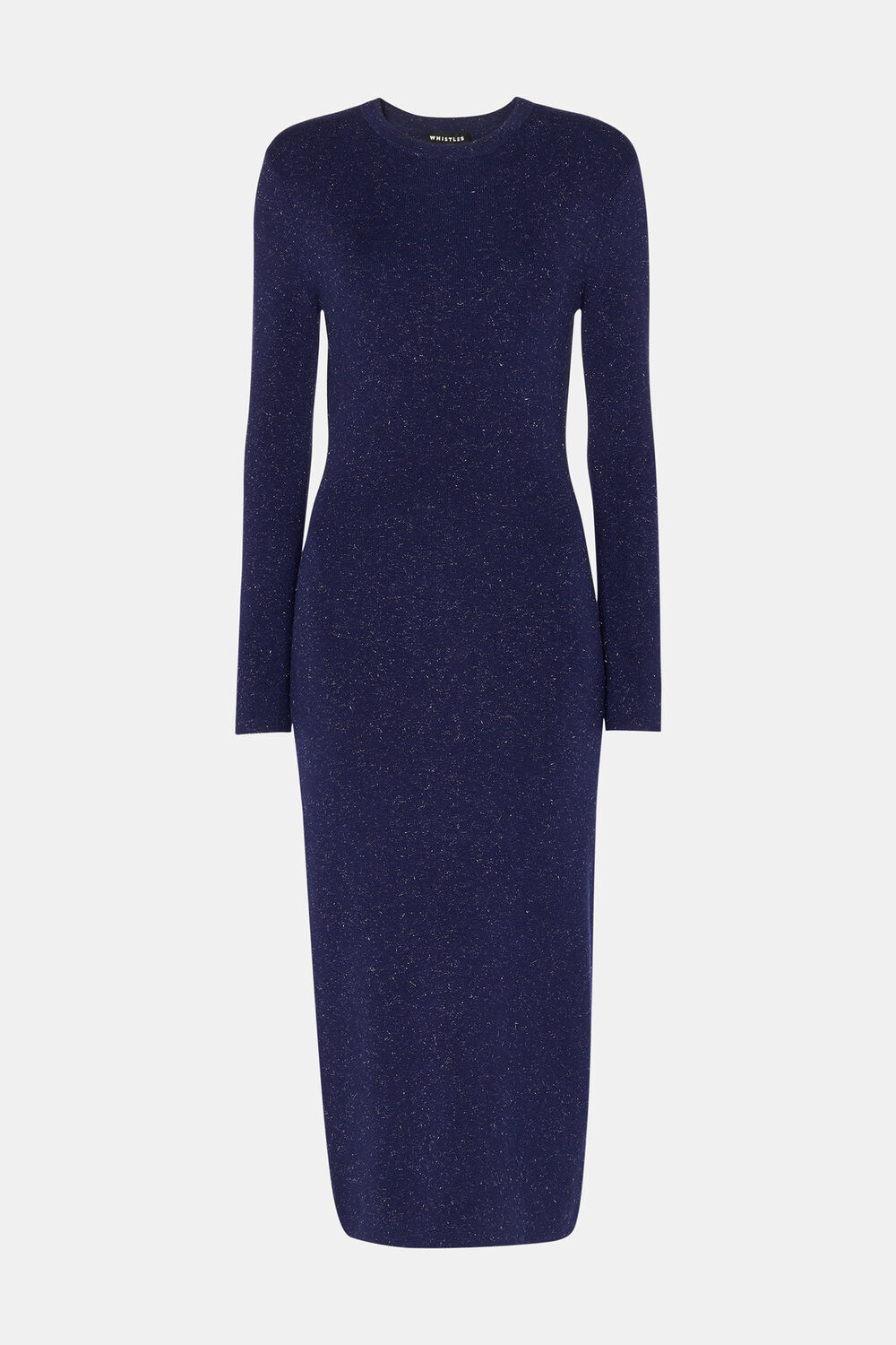 Navy Annie Sparkle Knit Sweater Dress