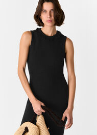 Fringe Detail Knitted Dress