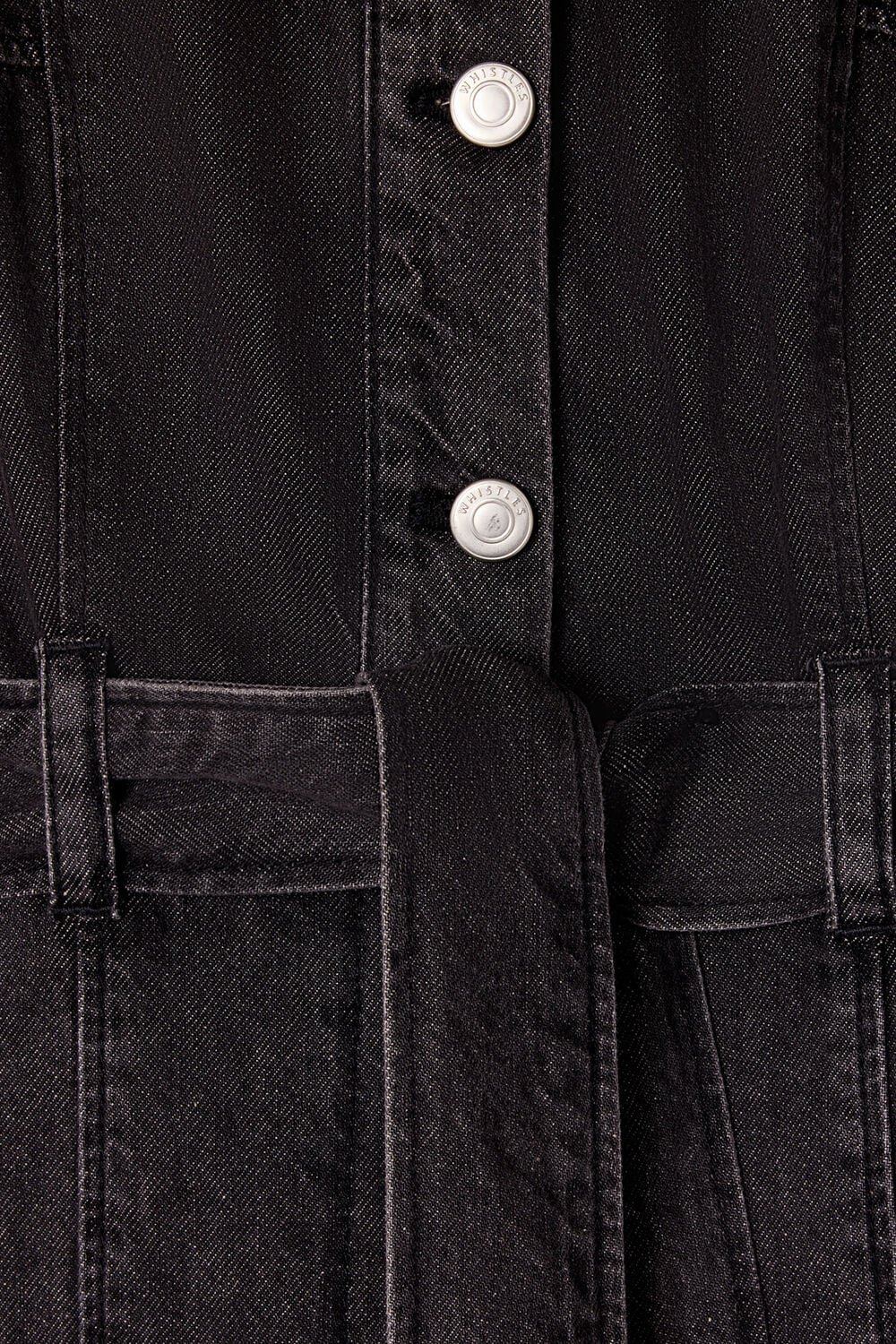 Washed Black Button Down Jumpsuit