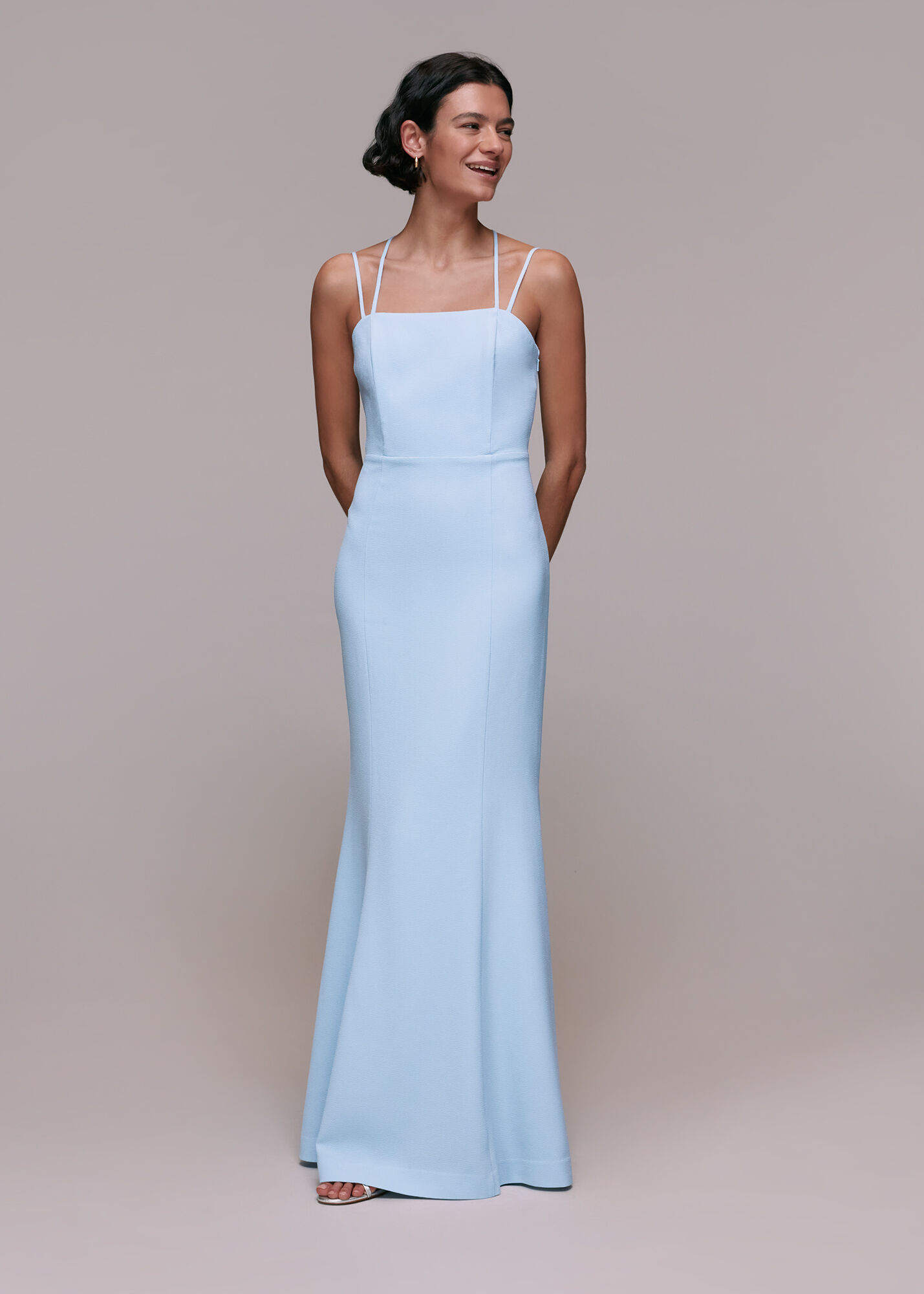 Pale Blue Emily Maxi Dress WHISTLES