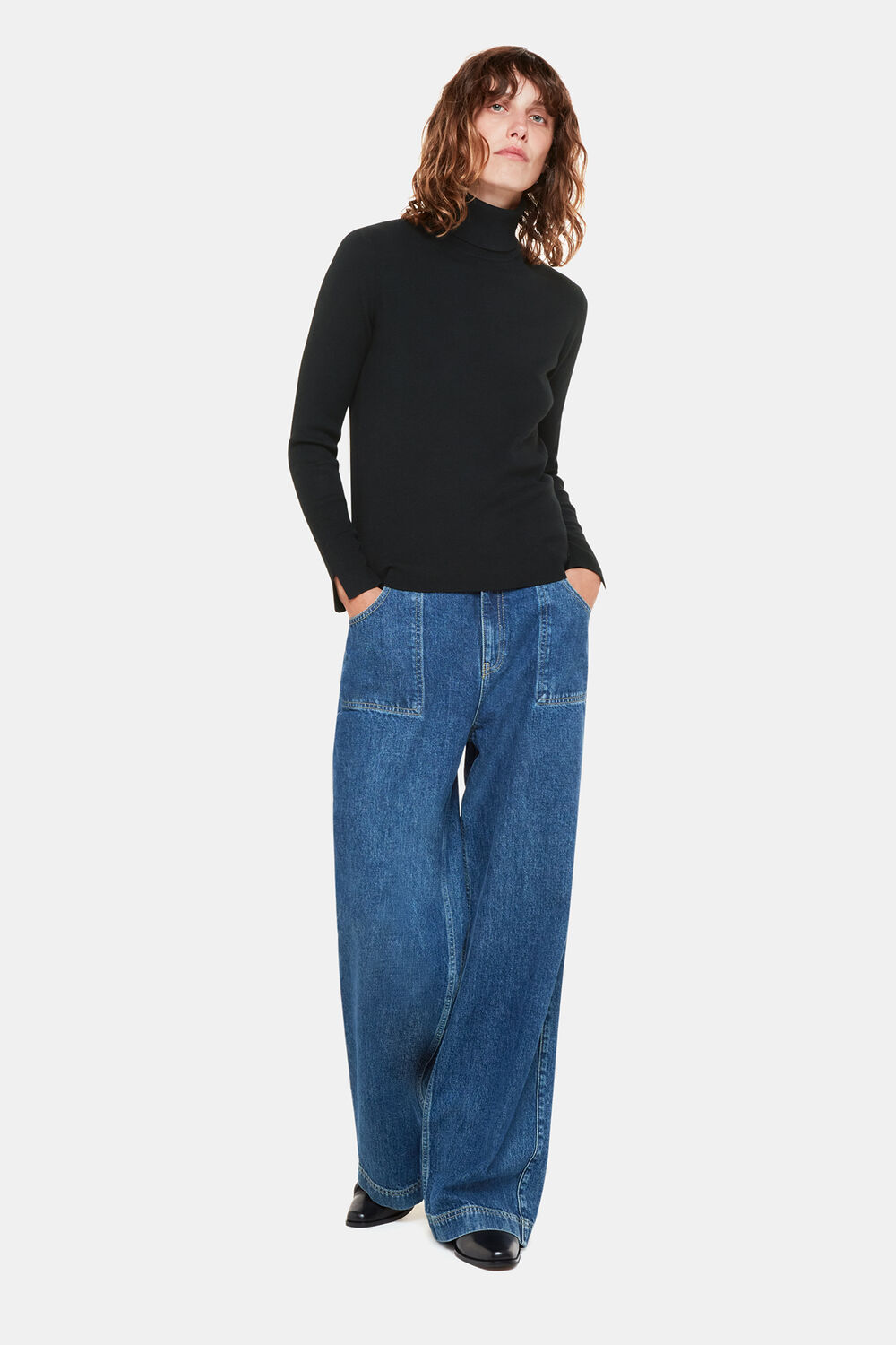 Black Maja Knitted Turtleneck Sweater