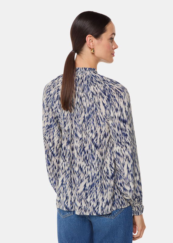 Paige Ripple Leopard Blouse
