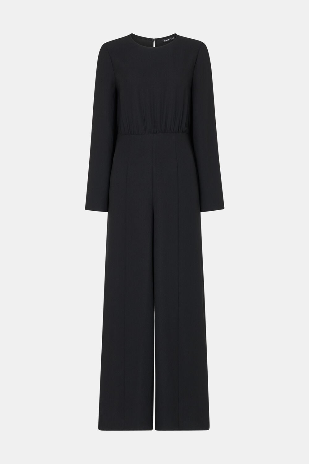 Black Bonnie Gathered Jumpsuit