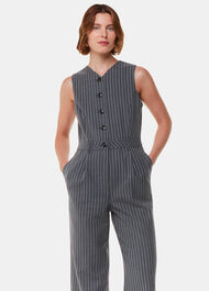 Pinstripe Jumpsuit
