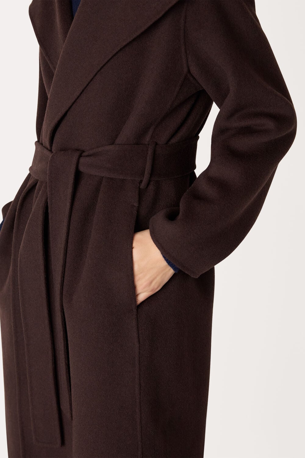 Chocolate Cosima Double Face Coat