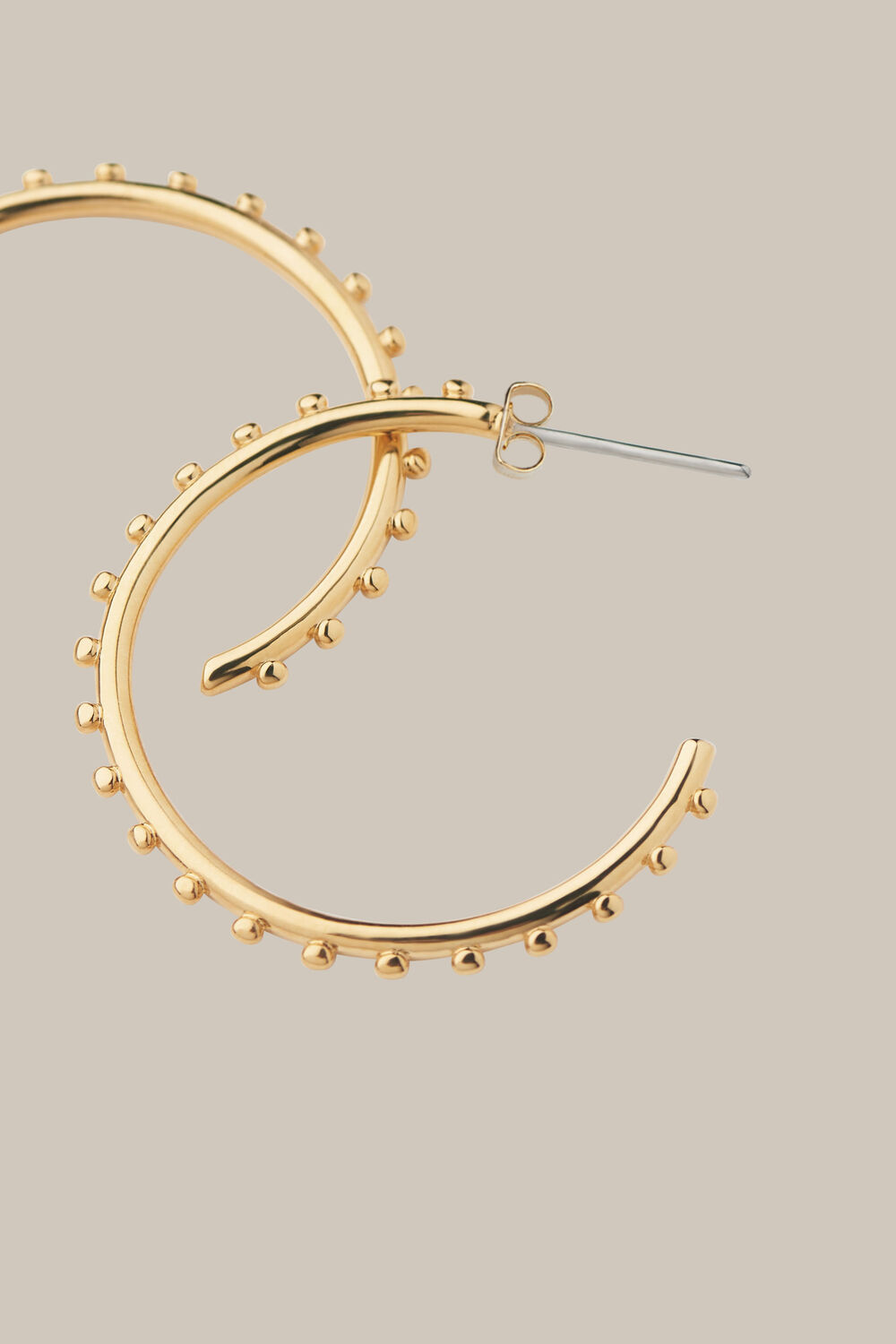Studded Classic Hoop