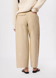 Cotton Barrel Leg Trouser