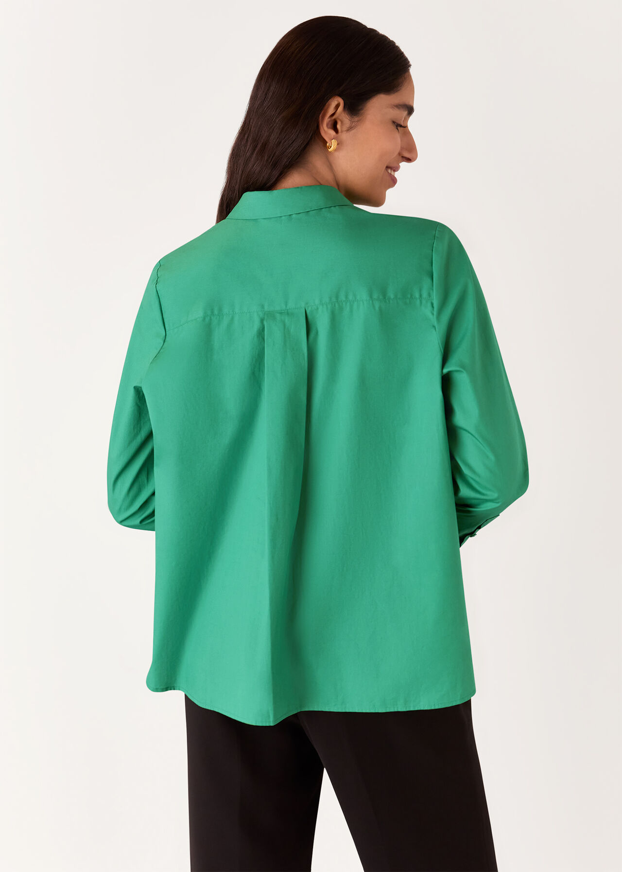 Boxy Relaxed Cotton Shirt