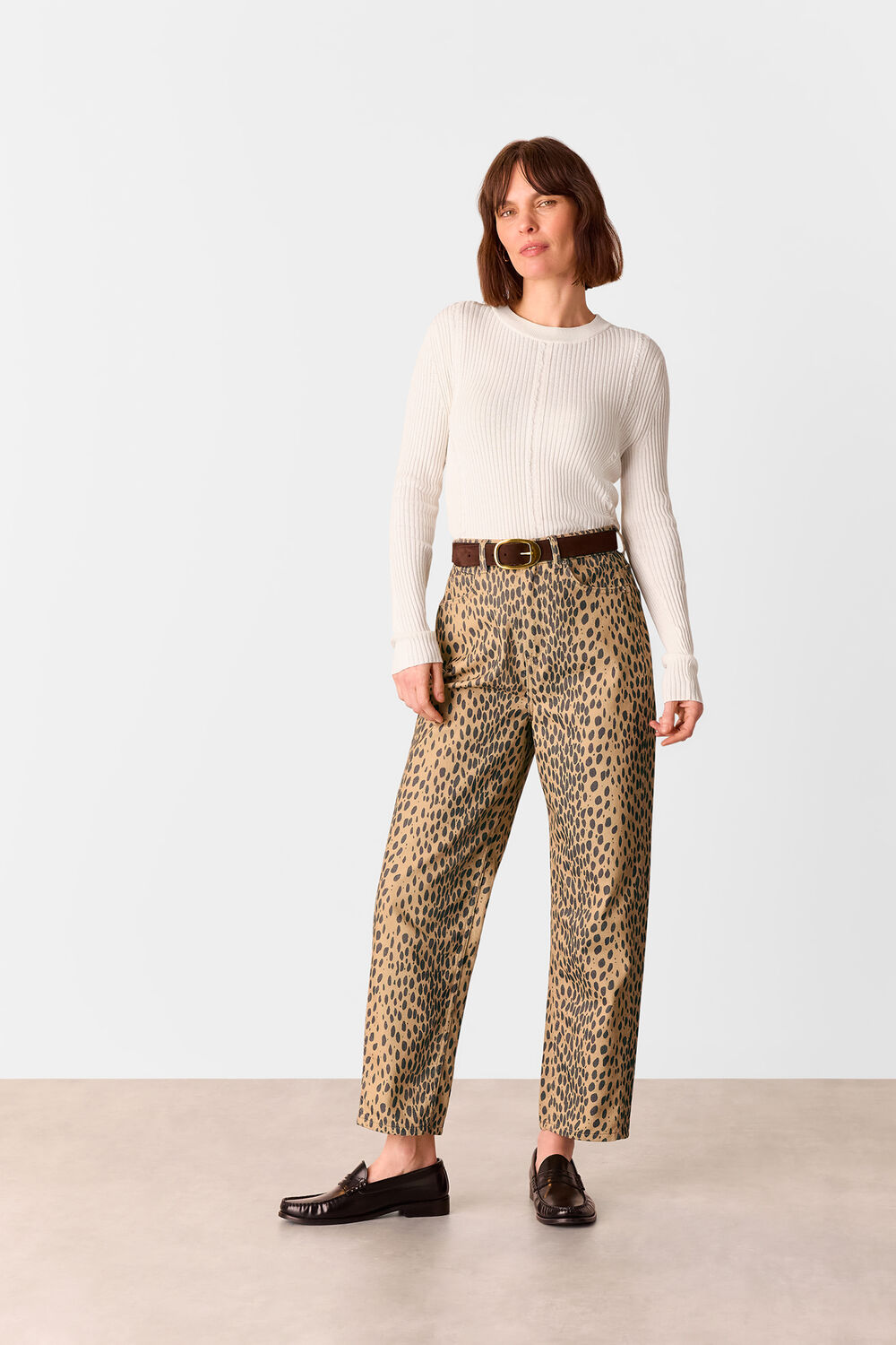 Neutral Animal Spot Barrel Leg Jean