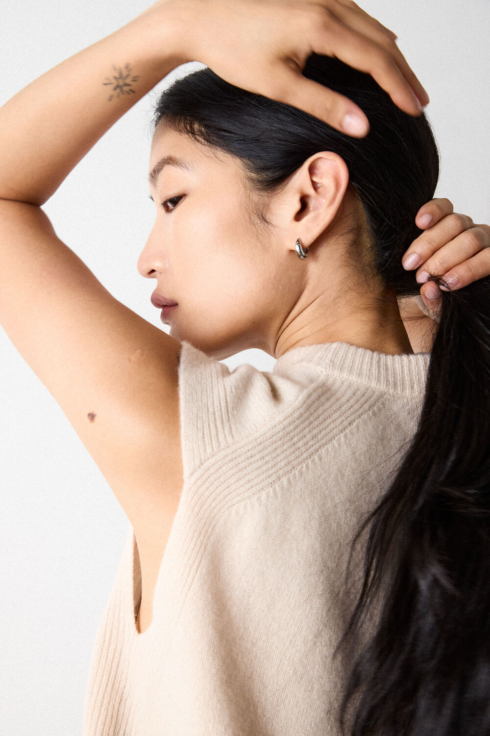 Ivory Wool Sleeveless Tank