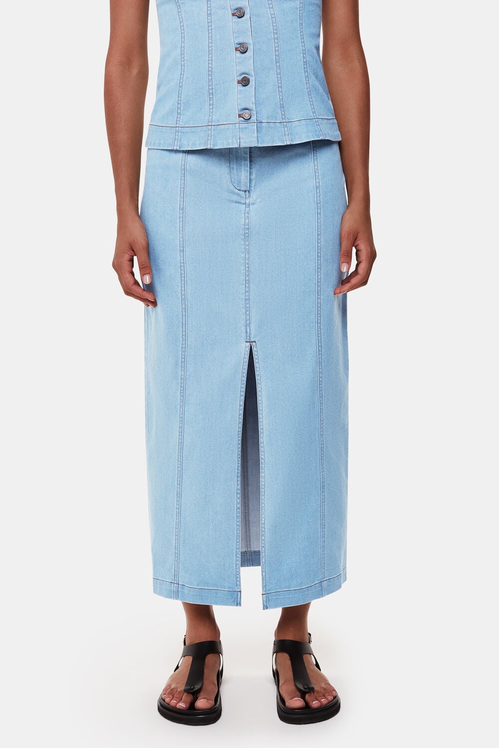 Denim Maxi Skirt
