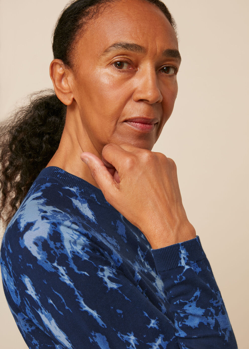 Tie Dye Printed Crew Neck