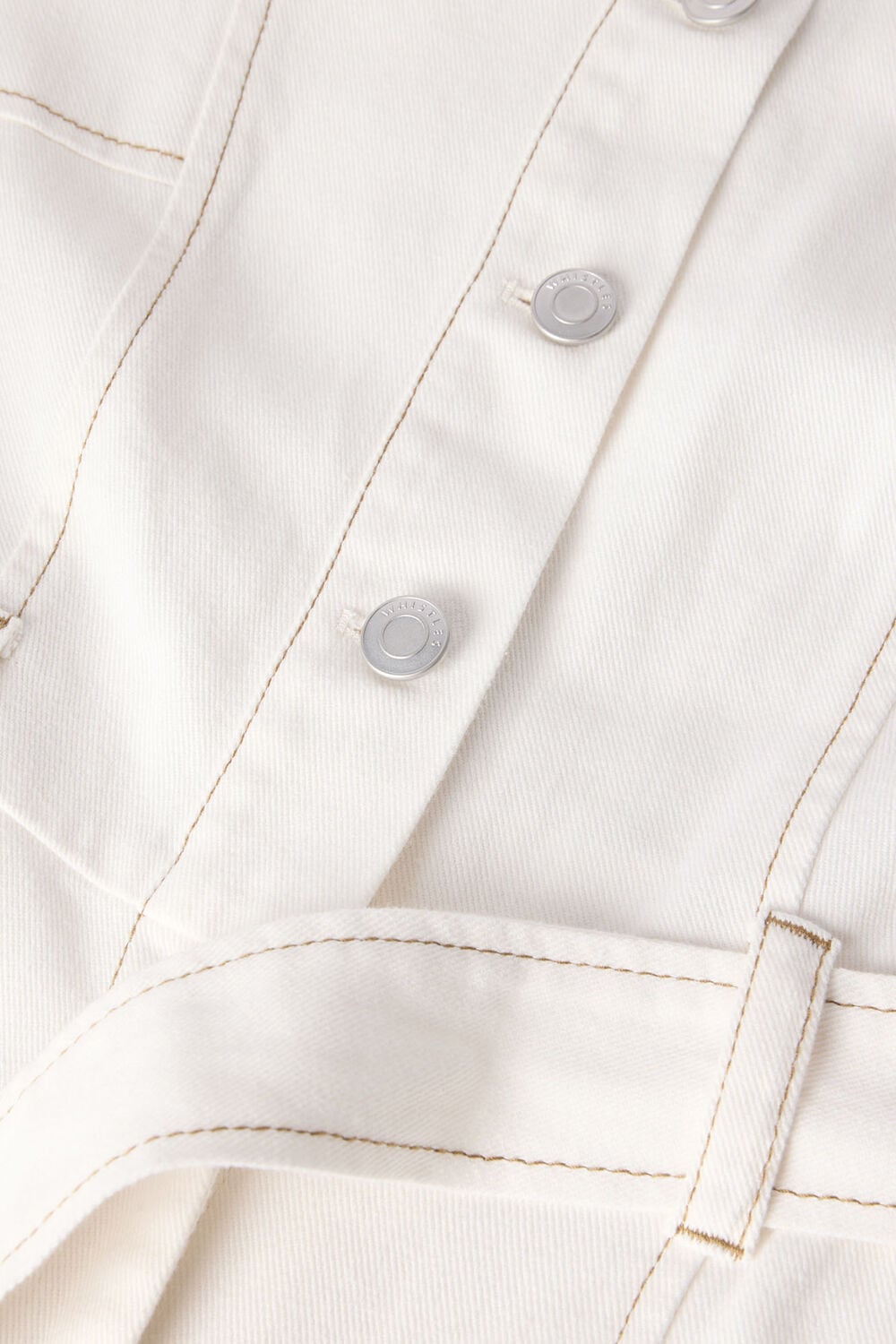 Ivory Button Down Jumpsuit
